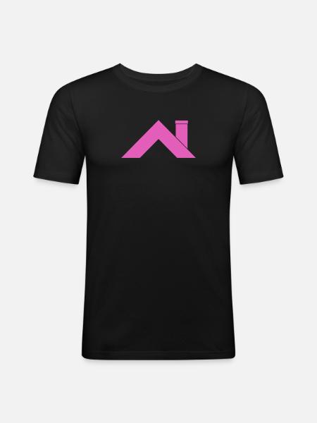 House Roof - Men's Slim Fit T-Shirt - black