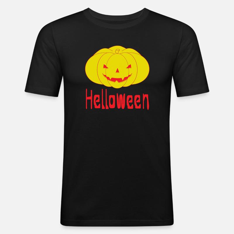 Das Helloween - Männer Slim Fit T-Shirt - Schwarz