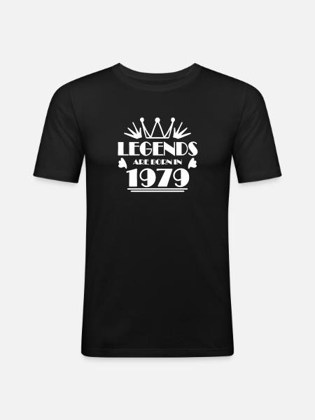 1979 - Born 1979 - Men's Slim Fit T-Shirt - black