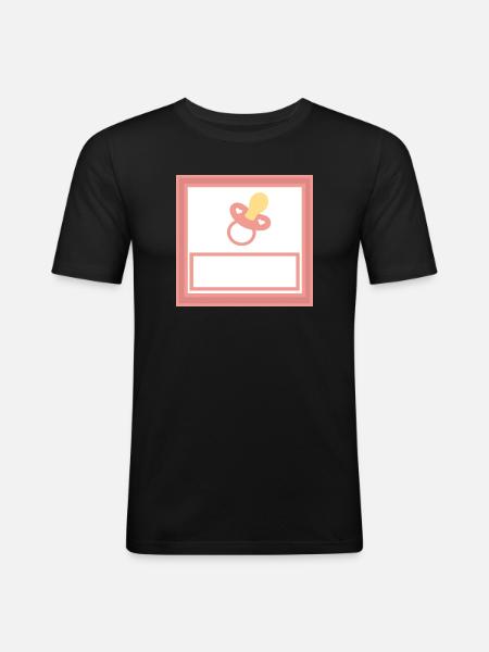 Personalize your own baby template - Men's Slim Fit T-Shirt - black