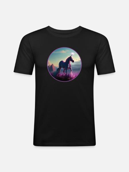 Unicorn - Men's Slim Fit T-Shirt - black