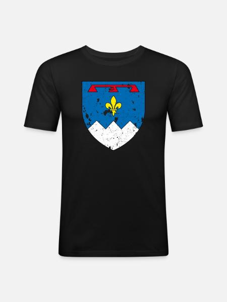 Alpes-de-Haute-Provence - Men's Slim Fit T-Shirt - black