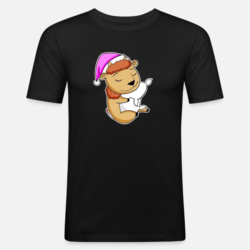 Bison - Männer Slim Fit T-Shirt - Schwarz