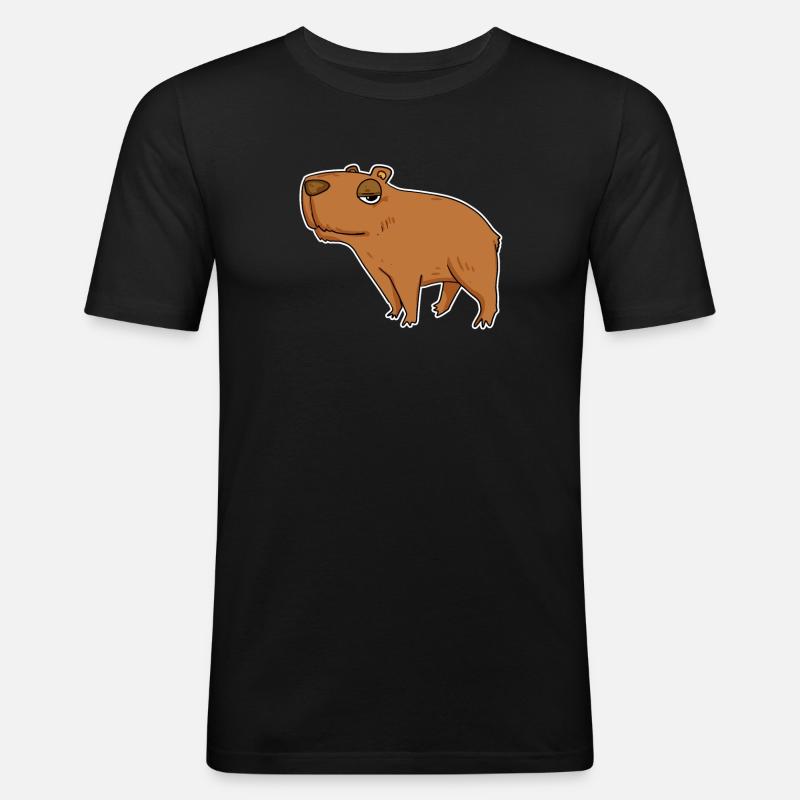 Capybara Capybara Gift - Men's Slim Fit T-Shirt - black