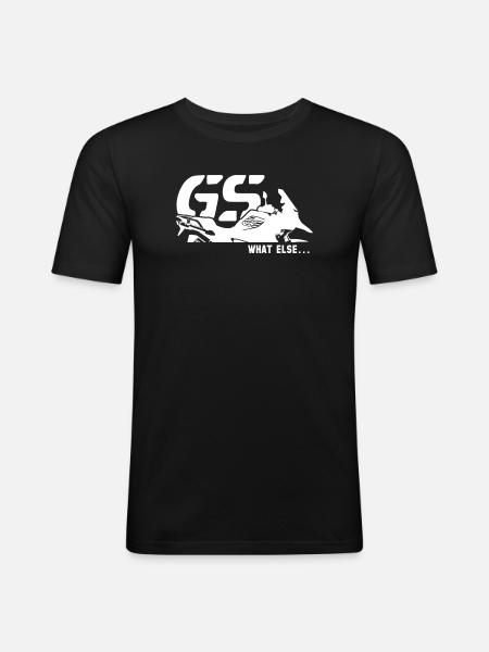 Biker Motorradfahrer Geschenk Boxermotor - Männer Slim Fit T-Shirt - Schwarz