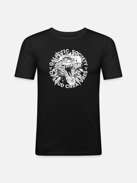 Galaktisk samfund af høje skabninger - hvid - Herre Slim Fit T-Shirt - sort