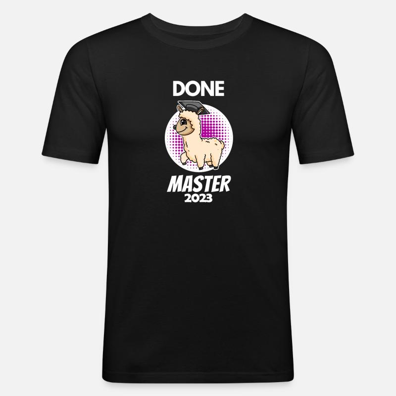 Master 2023 - Master terminé - T-shirt près du corps Homme - noir
