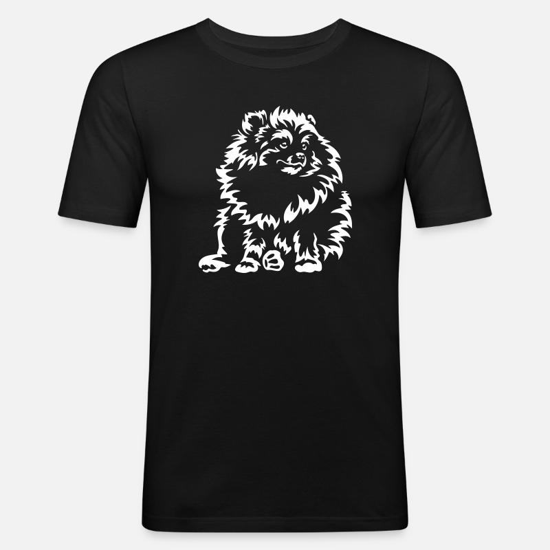 Dwarf Spitz "Black Edition" - Men's Slim Fit T-Shirt - black
