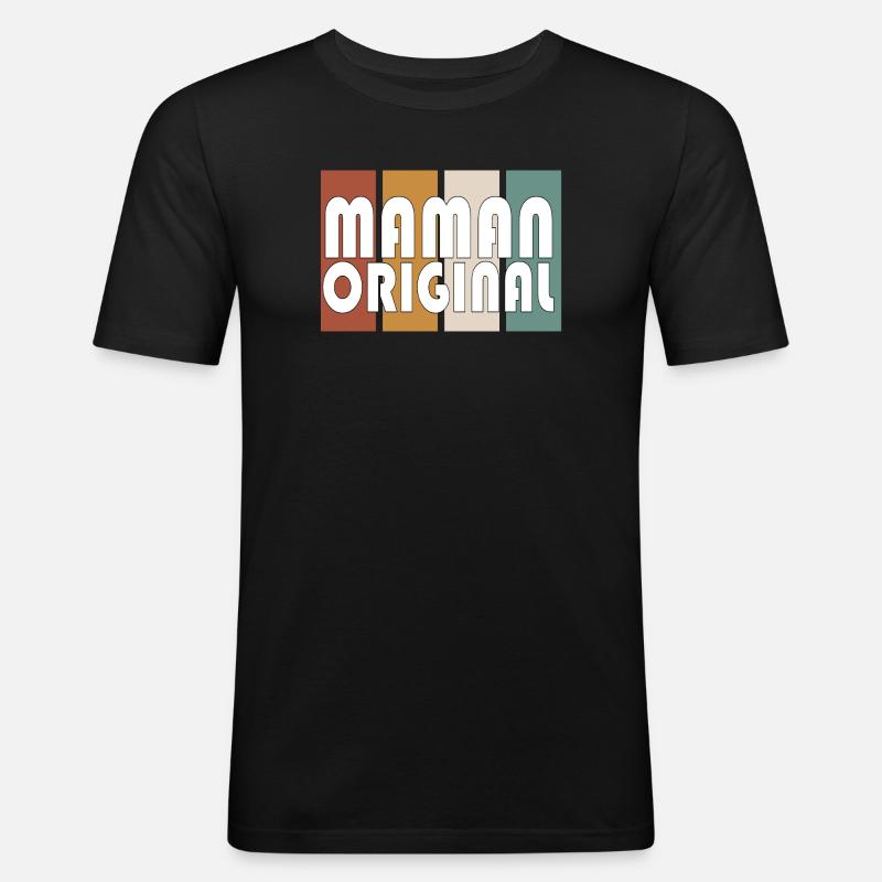 Ursprüngliche Mutter - Männer Slim Fit T-Shirt - Schwarz