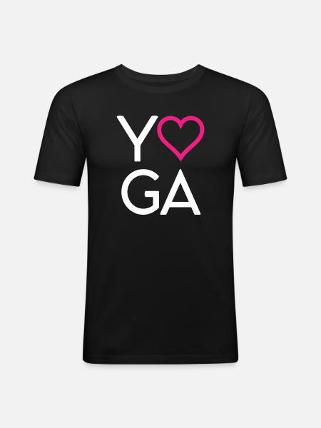 Yoga - Men's Slim Fit T-Shirt - black