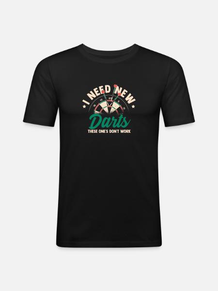 Darts Sport Design - Men's Slim Fit T-Shirt - black