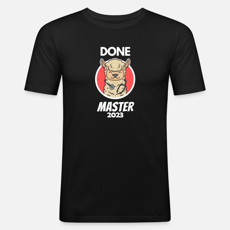 Master 2023 - Männer Slim Fit T-Shirt - Schwarz