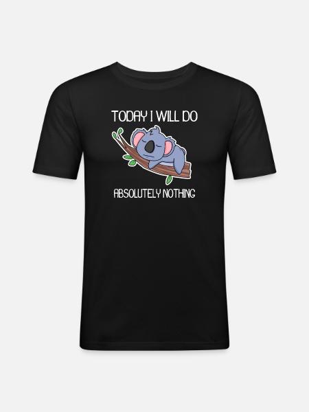 Funny saying, funny sayings - Men's Slim Fit T-Shirt - black