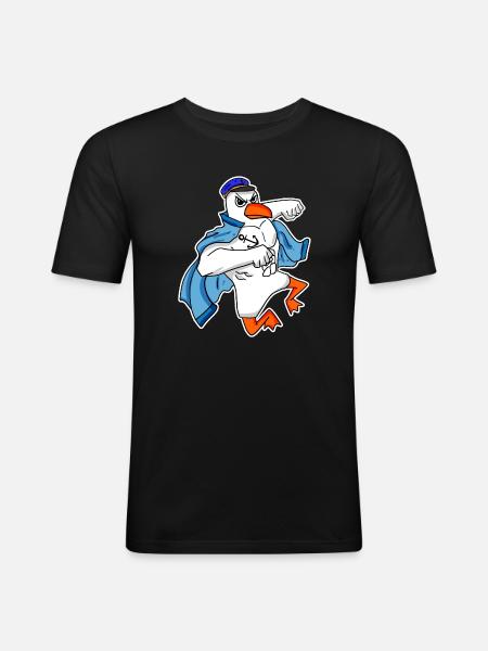 Seagull Captain Faust - Men's Slim Fit T-Shirt - black