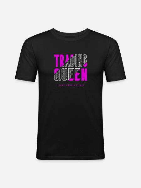 Trading Queen - Men's Slim Fit T-Shirt - black