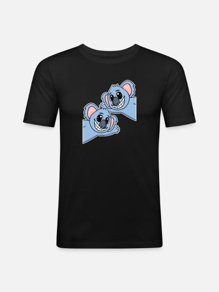 Koala Koalas - Men's Slim Fit T-Shirt - black