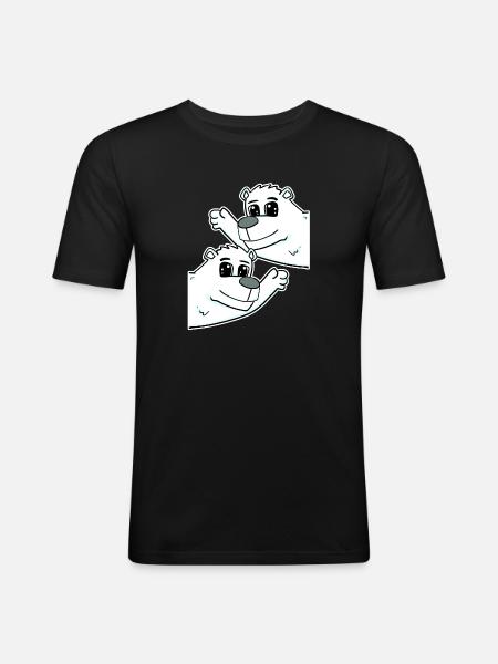 Polar Bear Polar Bear - Men's Slim Fit T-Shirt - black