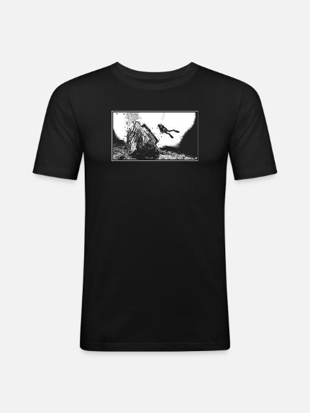 Das Wrack - Männer Slim Fit T-Shirt - Schwarz