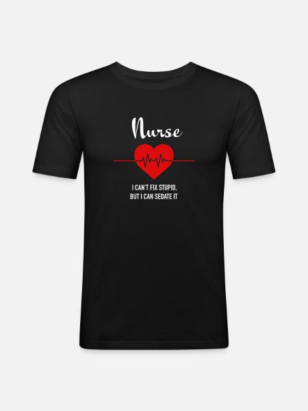 Nurse - Men's Slim Fit T-Shirt - black