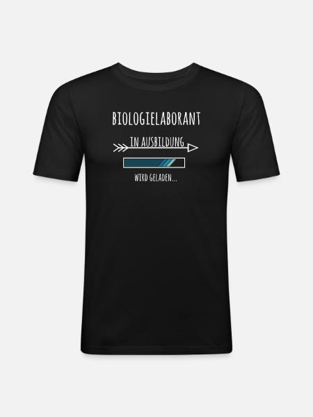 Biologielaborant  Geschenk Laborant - Männer Slim Fit T-Shirt - Schwarz