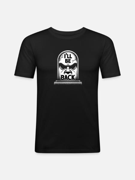 Retour de la tombe - T-shirt près du corps Homme - noir