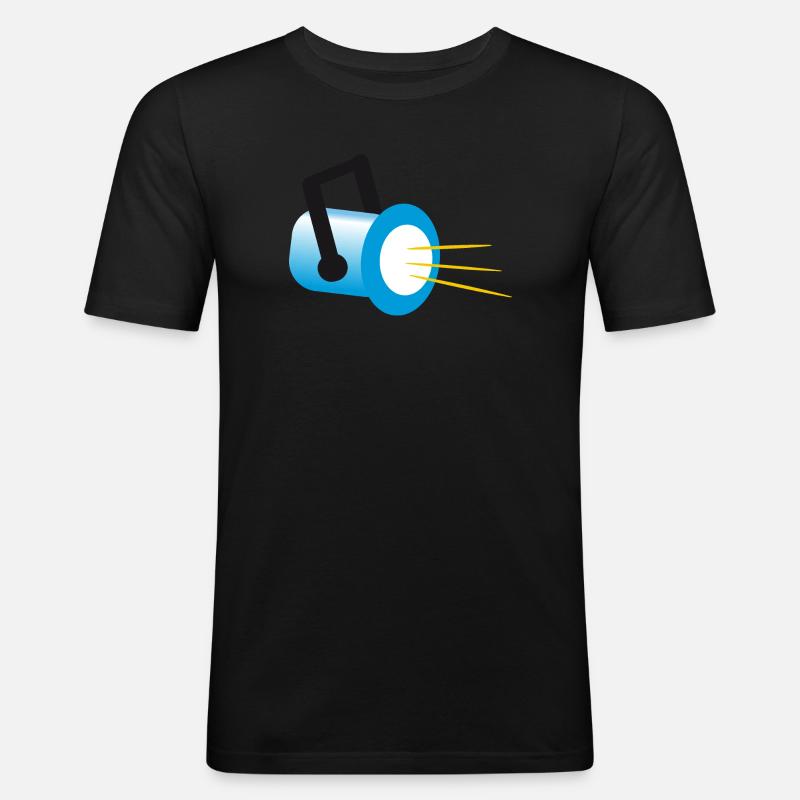 Scheinwerfer | Headlight - Männer Slim Fit T-Shirt - Schwarz