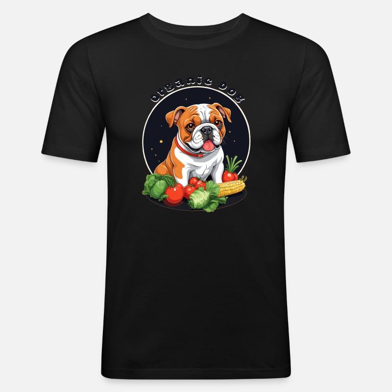 Bio Hund - Männer Slim Fit T-Shirt - Schwarz
