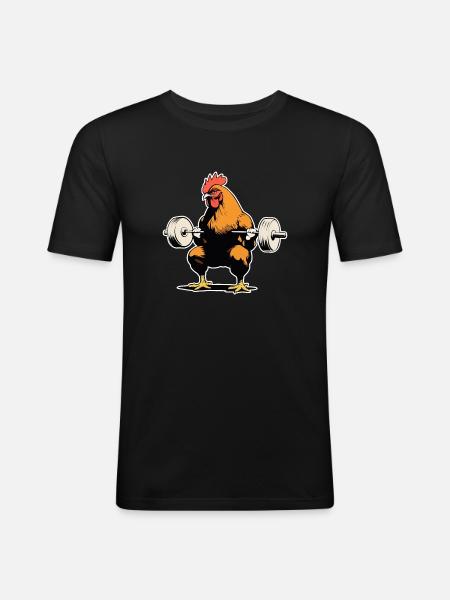 Bodybuilder Fitness - Men's Slim Fit T-Shirt - black