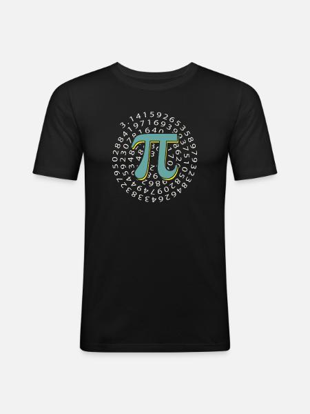 Pi Day - Happy Pi Day - Men's Slim Fit T-Shirt - black