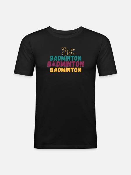 Badminton Badminton Badminton - Men's Slim Fit T-Shirt - black