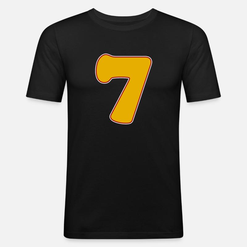 7 - Men's Slim Fit T-Shirt - black