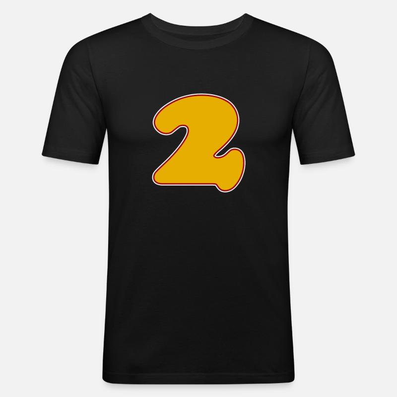 2 - Men's Slim Fit T-Shirt - black
