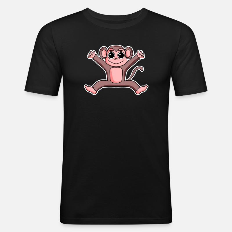 Monkey - Men's Slim Fit T-Shirt - black