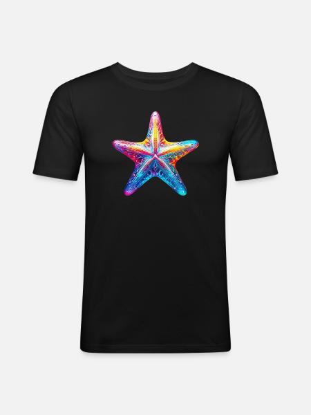 Starfish - Men's Slim Fit T-Shirt - black