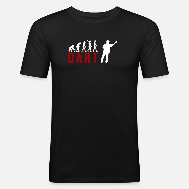Ecolution Dart - Männer Slim Fit T-Shirt - Schwarz