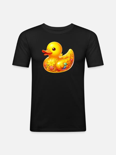 Duckling Duck Duck - Men's Slim Fit T-Shirt - black