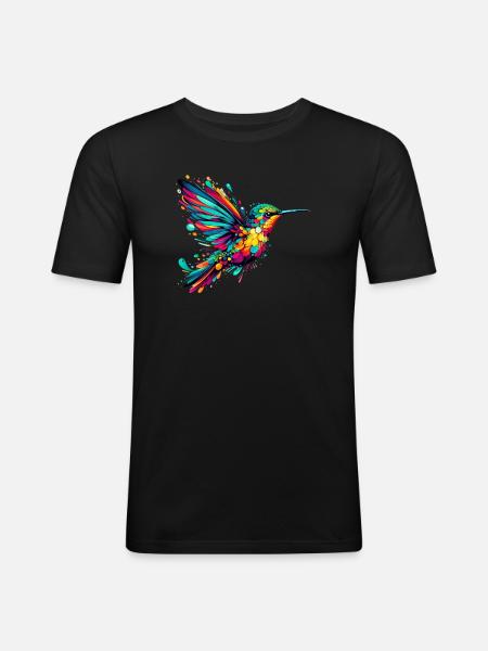 Hummingbird - Men's Slim Fit T-Shirt - black