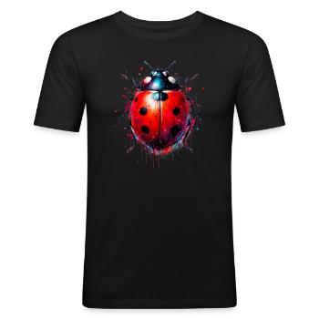 Ladybird - Men's Slim Fit T-Shirt - black - Front - Nik (191cm)