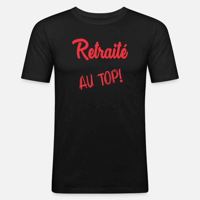 RUHESTAND. RUHESTAND. PENSIONIERT - Männer Slim Fit T-Shirt - Schwarz