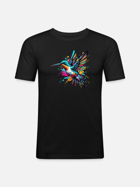 Hummingbird - Men's Slim Fit T-Shirt - black