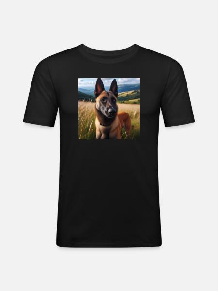 Belgian Malinois - Men's Slim Fit T-Shirt - black