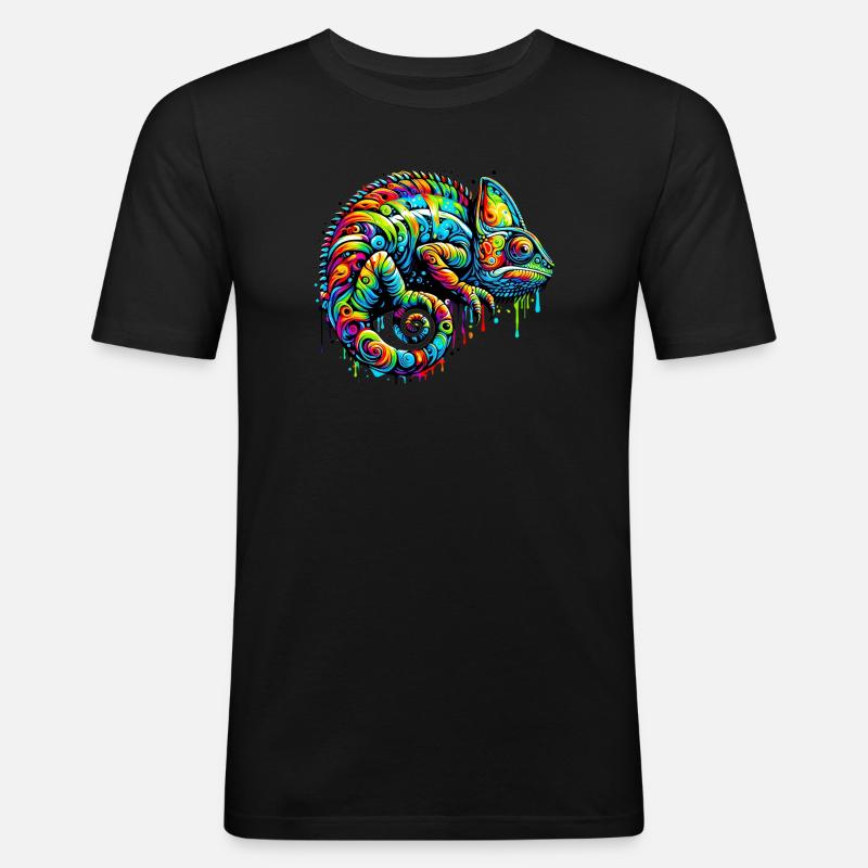 Chameleon - Men's Slim Fit T-Shirt - black