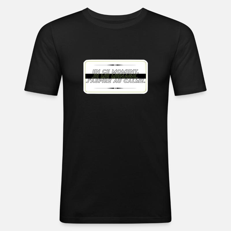 I take it easy - Men's Slim Fit T-Shirt - black