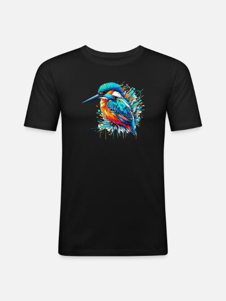 Kingfisher - Men's Slim Fit T-Shirt - black