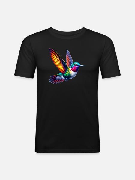 Colibri - T-shirt près du corps Homme - noir