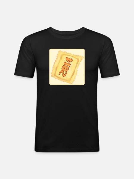 12th BIRTHDAY 2014 - RAVIOLI DUMPLINGS - Men's Slim Fit T-Shirt - black
