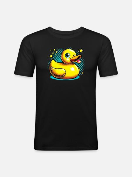 Duckling Duck Duck - Men's Slim Fit T-Shirt - black