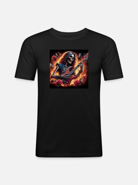 Metalhead After Death - Men's Slim Fit T-Shirt - black