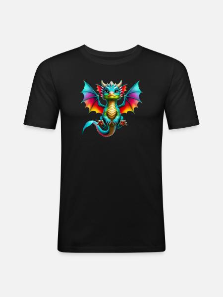 Dragon - Men's Slim Fit T-Shirt - black