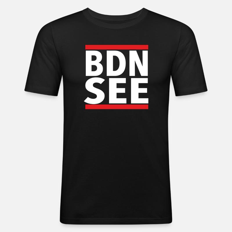 BDN SEE - Männer Slim Fit T-Shirt - Schwarz